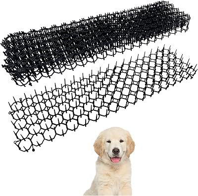 ZYBUX 6 x Flat Prickle Strip Dig Stopper Cat Repellent Mat 49x14x2.7 cm