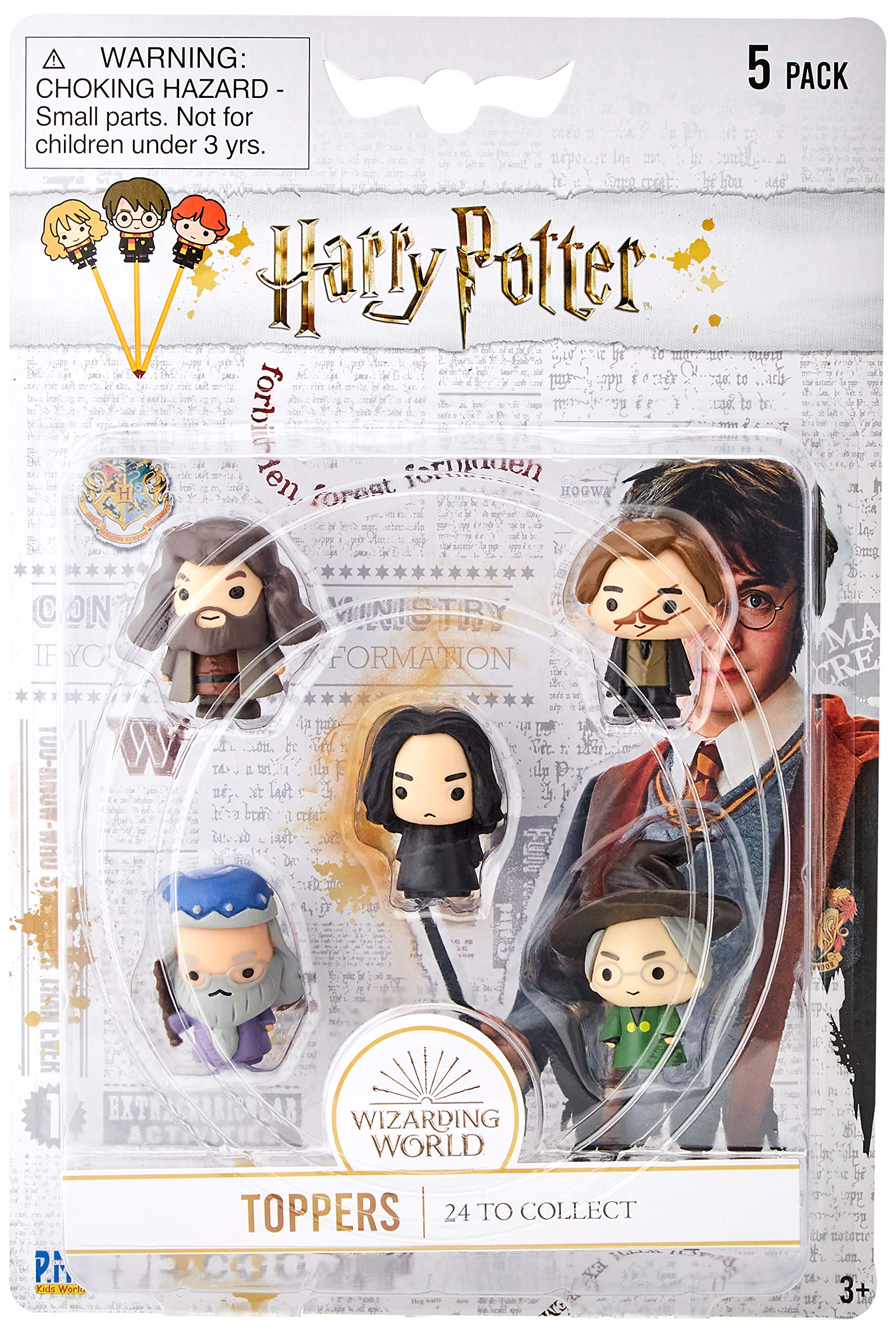 Bizak Harry Potter Toppers Pack of 5, Put It in Your Pencil, 24 Characters to Collect, Random Assortment of Characters, Recommended Product Ages 3+ (64112040)