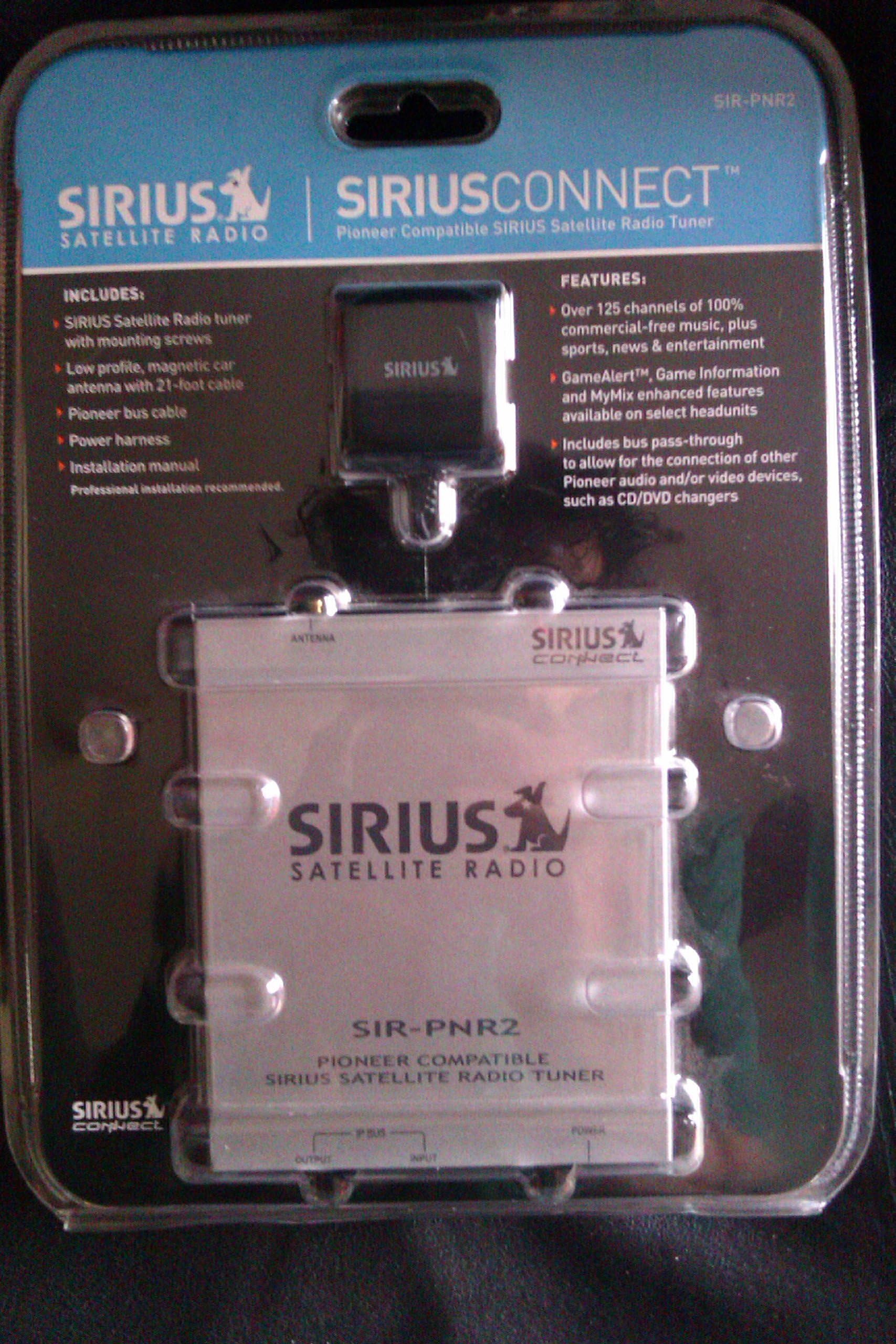 Pioneer Sir-Pnr2 Sirius(Tm) Digital Satellite Tuner