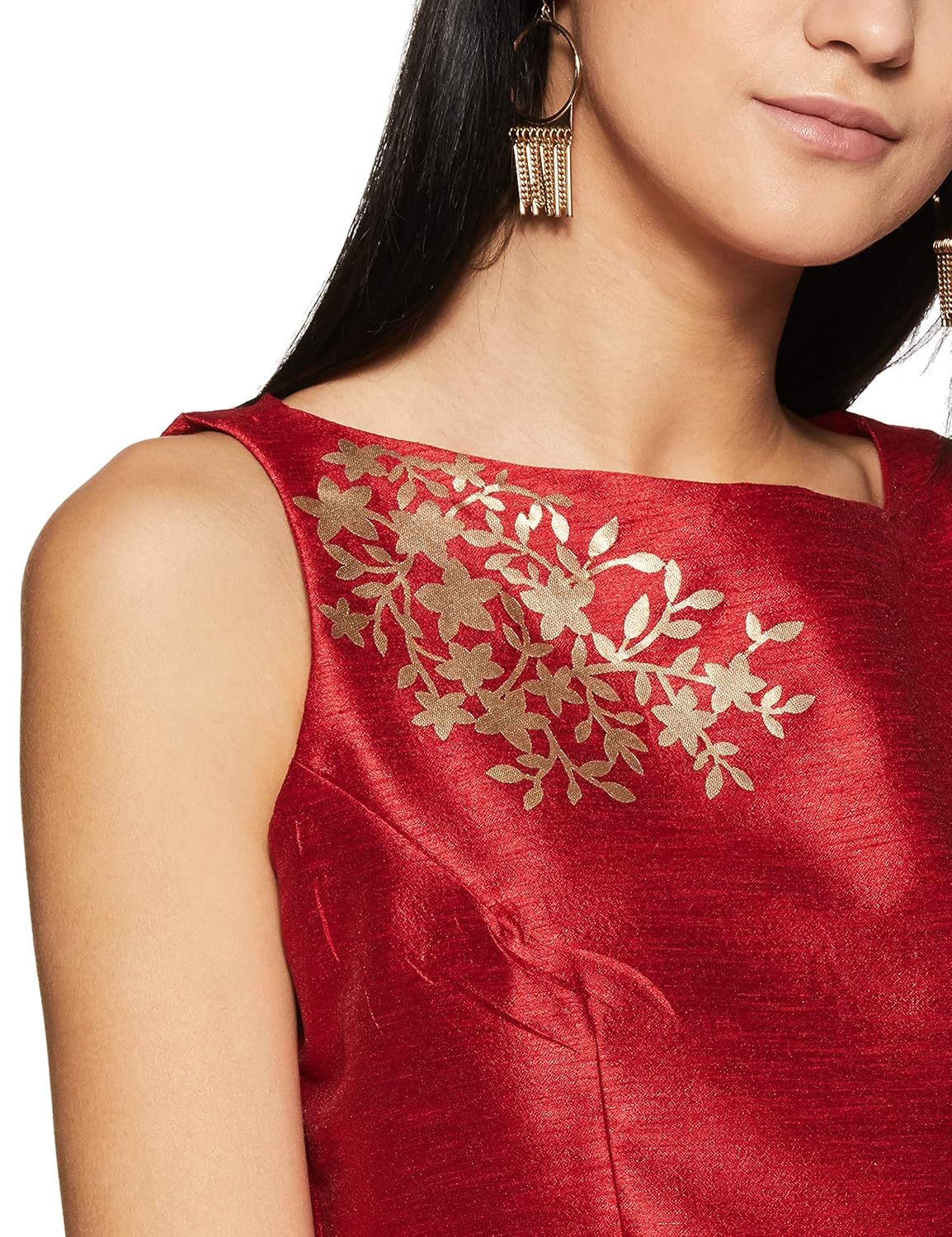 indya women's floral regular fit top