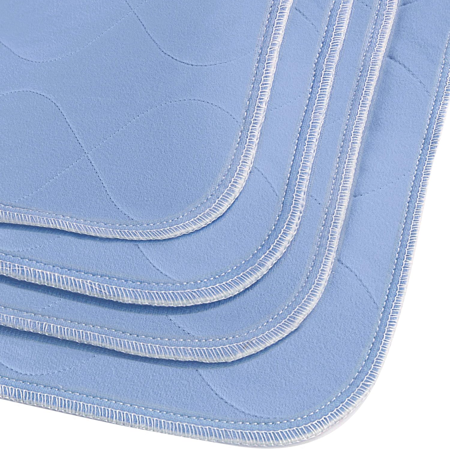 Utopia Bedding Waterproof Incontinence Underpads 34" x 52" (Pack of 4) - Washable and Reusable Bed Pads - Quilted and Absorbent Protector Pads for Adults and Kids (Blue): Health & Personal Care