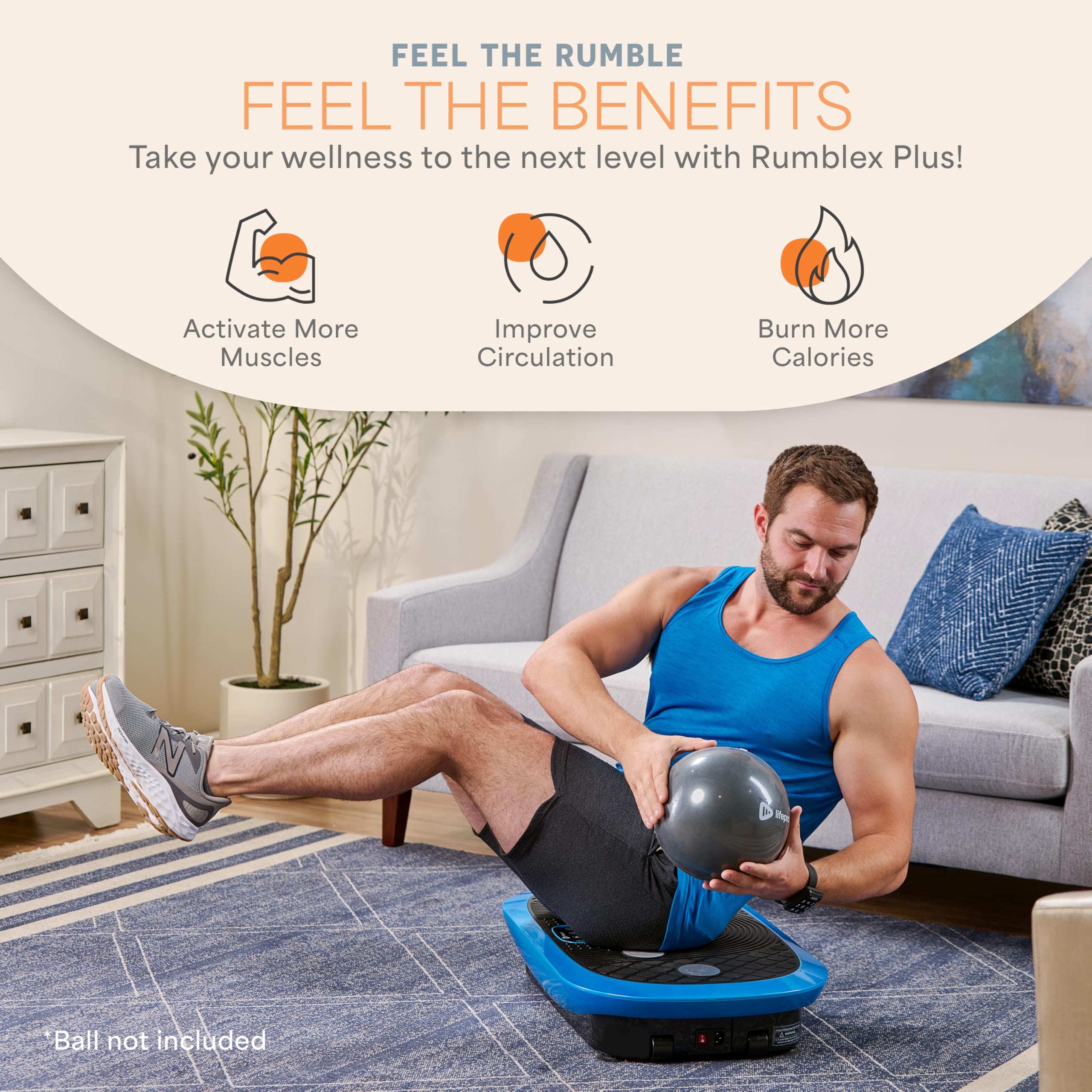 Lifepro Vibration Plate Machines – Full Body Workout, Recovery & Lymphatic Drainage with 4D Motion, Silent Operation, Joint Support, & Triple Motor Technology for Circulation, Fat Burn & Toning