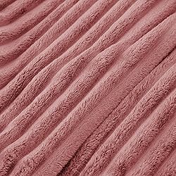 Bedsure GentleSoft Brick Dust Fleece Throw Blanket