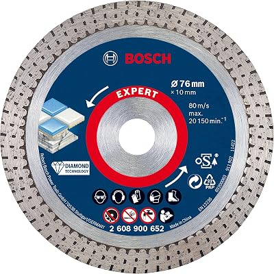Bosch EXPERT HardCeramic 76 mm Diamond Cutting Disc 76 x 1.5 x 10 mm