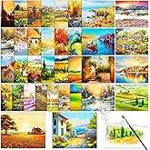 EggSun 36Pcs Dementia Activities for Seniors, Reusable Water Water Doodle Coloring Set for Dementia Memories Activities, Adults Seniors Toys Games with Painting Brush Drawing Gifts