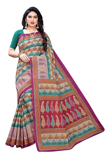 Women's Pure Cotton Saree Without Blouse(SH- Pure Cotton 100%1054)