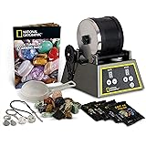 National Geographic Rock Tumbler Mega Refill Kit - 1,4 kg edelstenen van 9 soorten, waaronder tijgeroog, amethist en kwarts - 4 soorten gruis, sieradenbevestigingen en gedetailleerde leergids