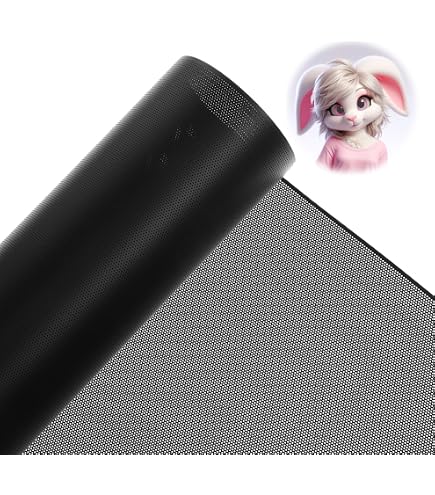 Lot 20 Feuilles Toile Maille PVC 0,5 Mm Pour Fursuit Et Cosplay - Blanc Et Noir, 20x30 Cm, Imprimable