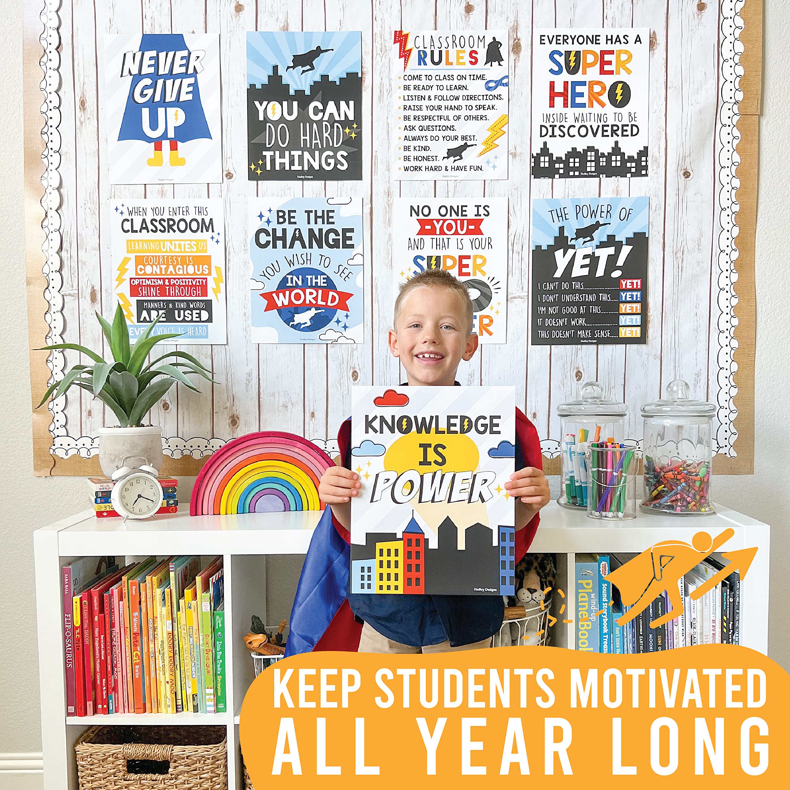 Mua Hadley Designs Motivational Posters for Classroom - 9 Growth ...