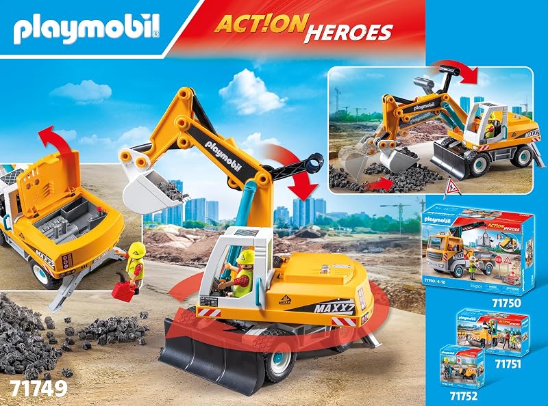 | Action Heroes | Gran Excavadora | Juguetes de construcción para niños | Set de Excavadora | para niños a Partir de 4 años | 71749 — foto 4 de 6
