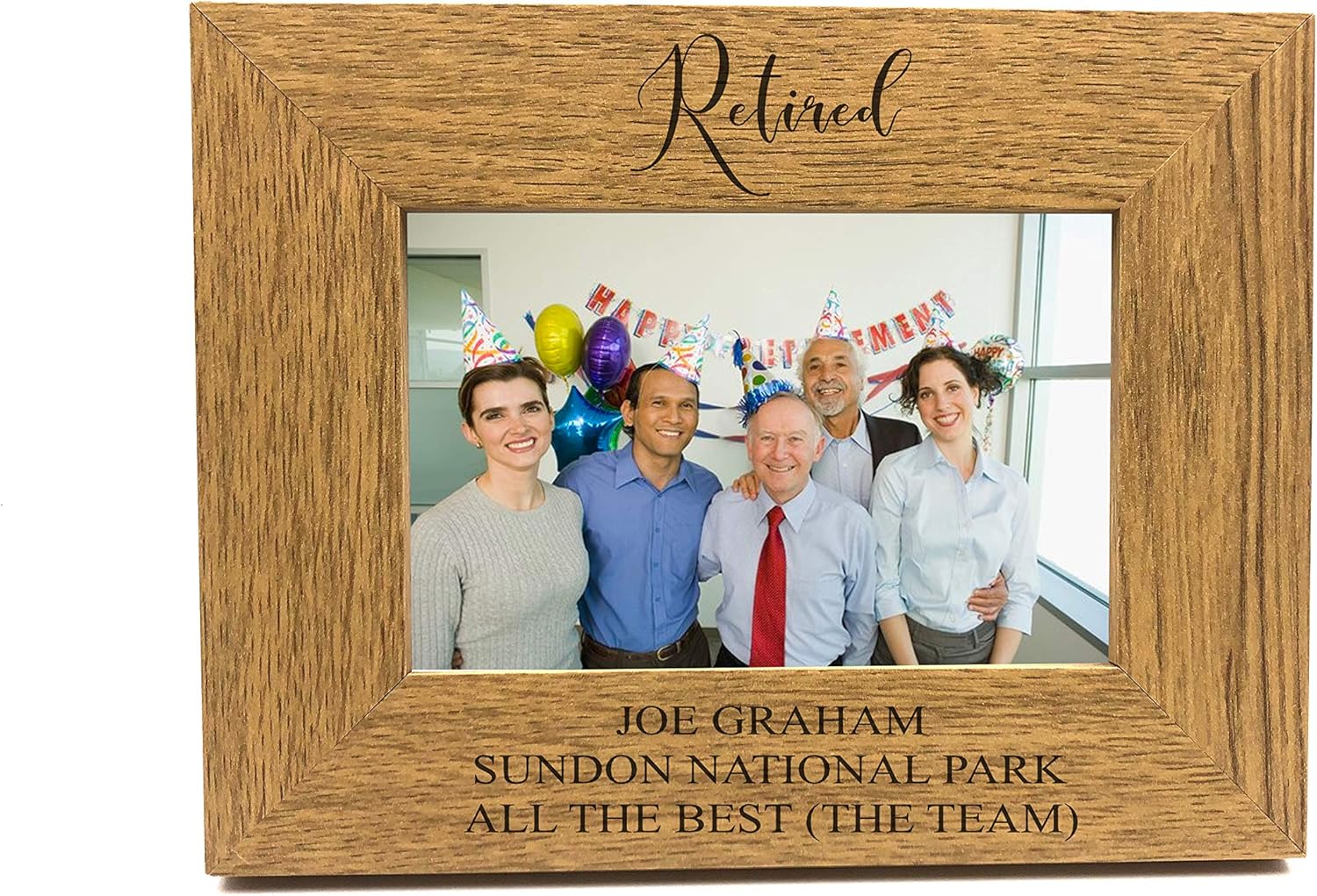 Retirement Gift Wooden finish Photo Frame (8 x 10) Amazon.co.uk Toys & Games