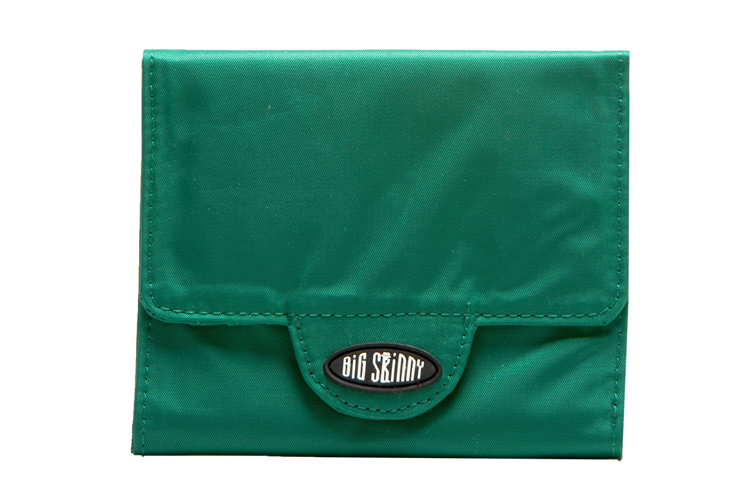 Big Skinny Women's Trixie Tri-Fold Slim Wallet, Holds Up to 30 Cards, Verdant Green