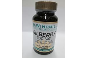 WINDMILL HEALTHCARE PRODUCTS Windmill Bilberry 500 Mg Capsules Supports Normal Vision - 60 Ea