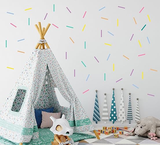 Amazon Com Pastel Confetti Wall Decals 0 4 X 3 Confetti