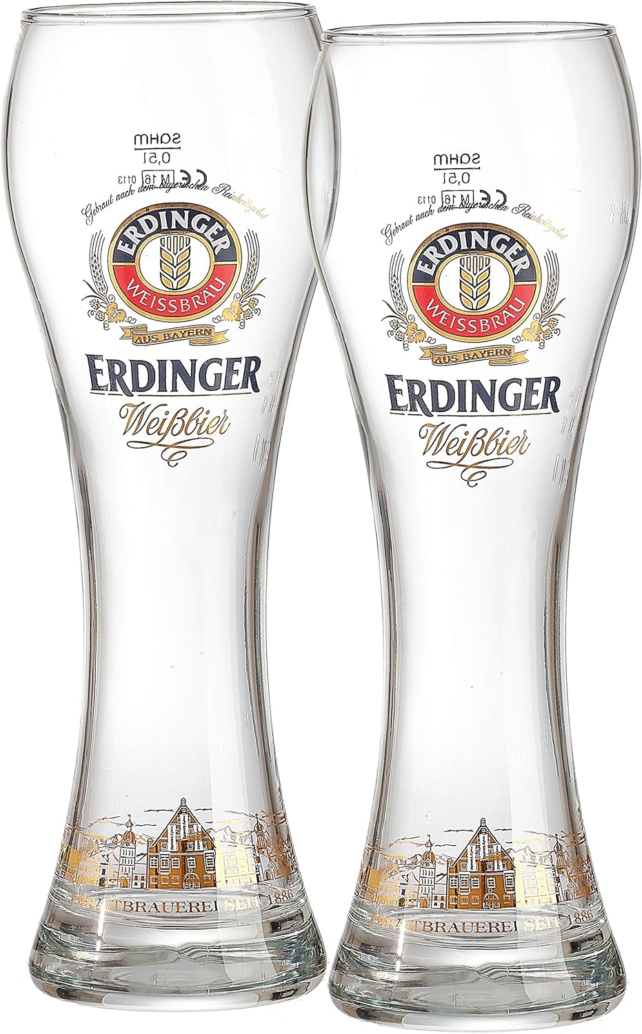 Weizenbierglas Erdinger, 0.5 L, 2-er Set