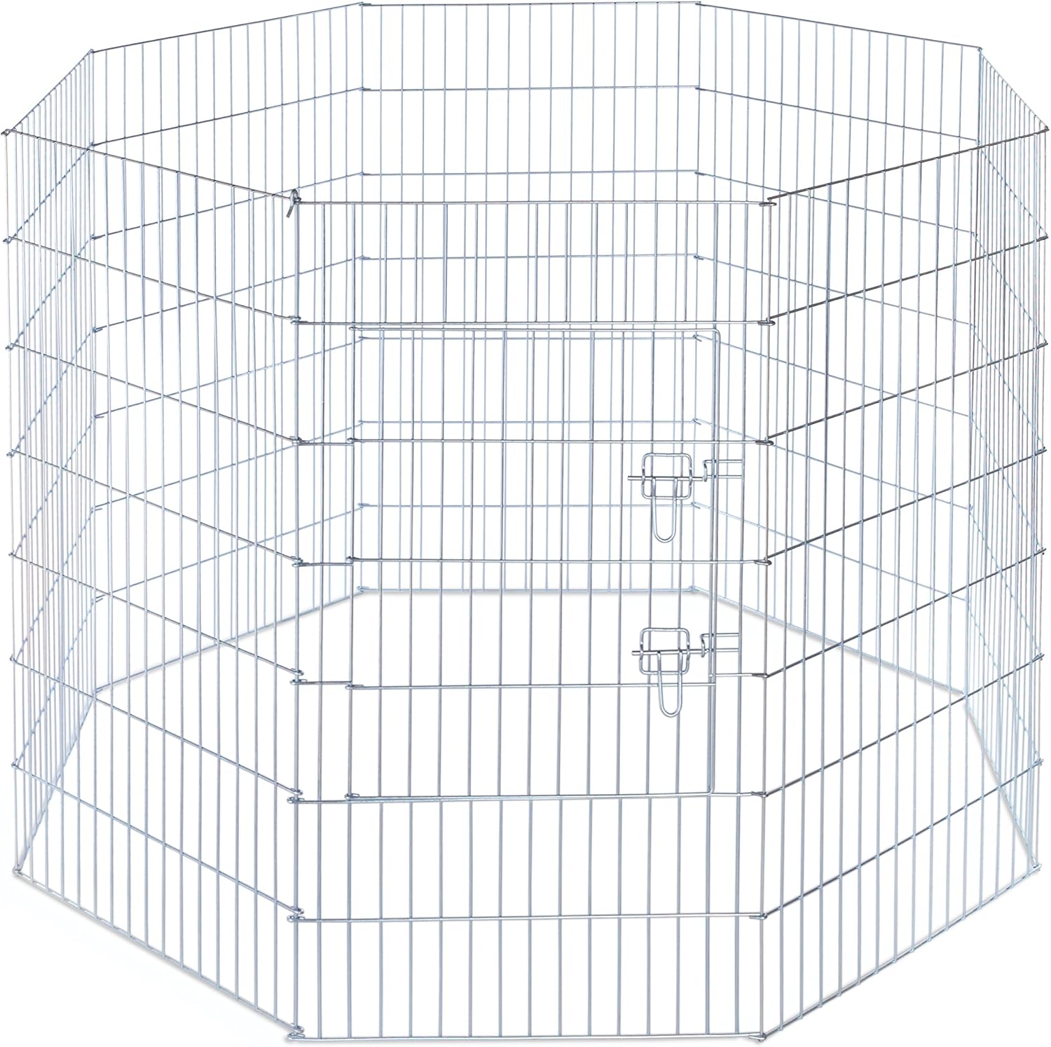 Prevue Pet Products 40142 Exercise Pen for Dogs, Silver