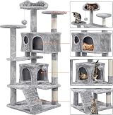 Yaheetech 138.5cm Cat Tree with Scratching Posts and Condo view 4