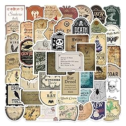 TWGOGOTIC Potion Label Stickers 50Pcs Magic Potion
