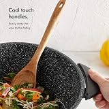 VonShef Electric Wok 5L Non-Stick Pan 1400W 230°C Lid Cool Touch view 6