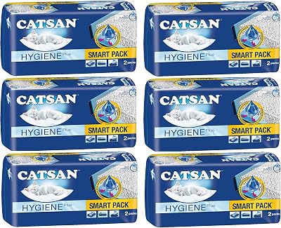 Catsan Smart Pack Cat Litter 2 Inlays 4kg Pack of 6