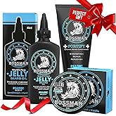 Bossman Essentials Beard Kit for Men, Set of 3 - Beard Oil Jelly, Fortifying Conditioner Cream, Beard Balm - Grooming Growth Care Accessories - Gift Set for Men (Magic)