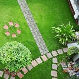 Ejoyous 8 Grid Concrete Slab Mould 40x40cm Pavement Path Maker Black PP view 2