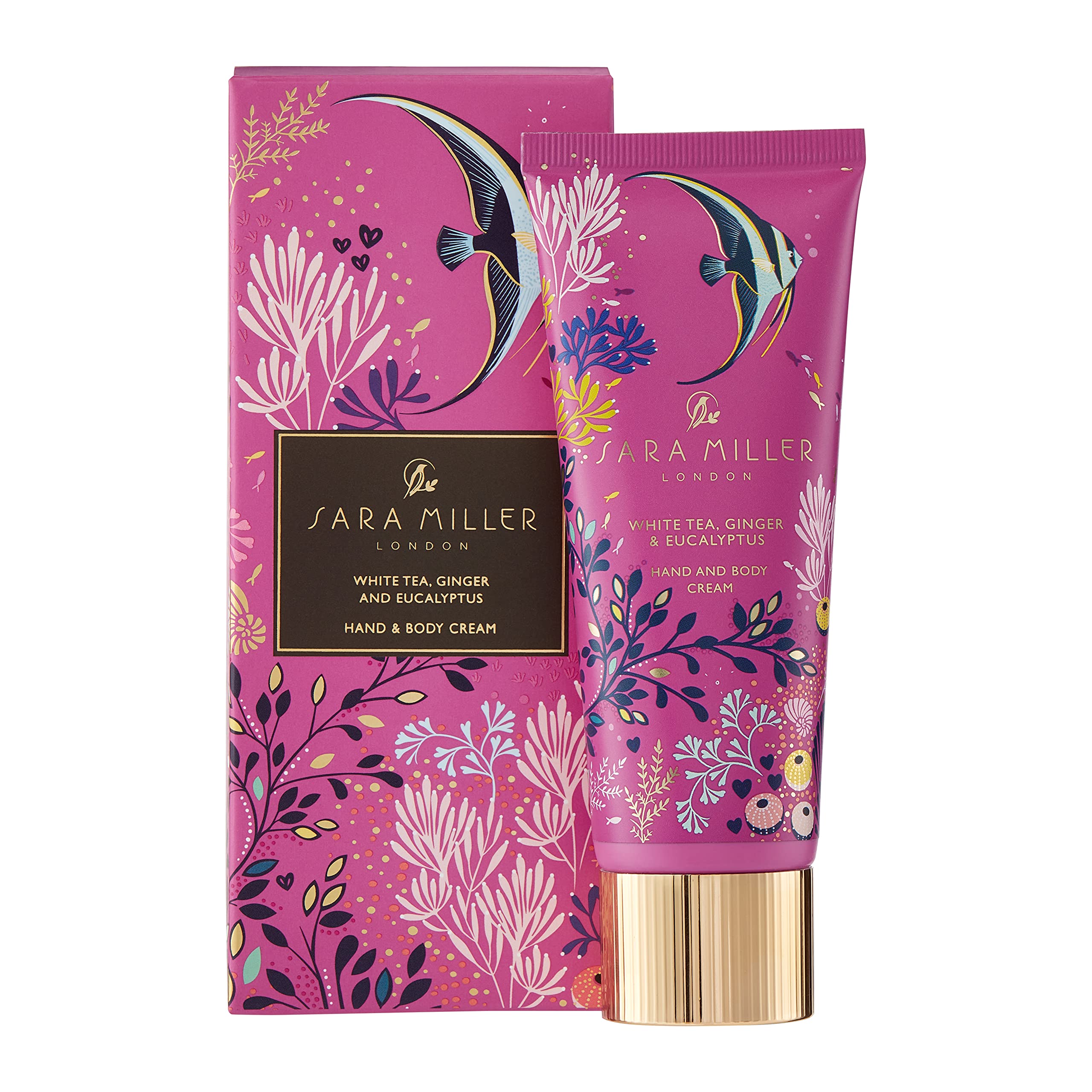 Sara Miller Beauty Underwater Spa White Tea, Ginger & Eucalyptus Hand & Body Cream, 75Ml Underwater Spa 75ml (Pack of 1)