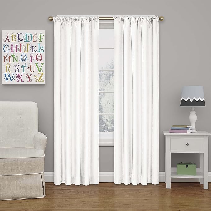 Eclipse Kendall Blackout Curtain, 63", White: Amazon.ca: Home & Kitchen