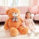 IKASA Giant Teddy Bear 120cm Soft Plush Brown Toy view 7