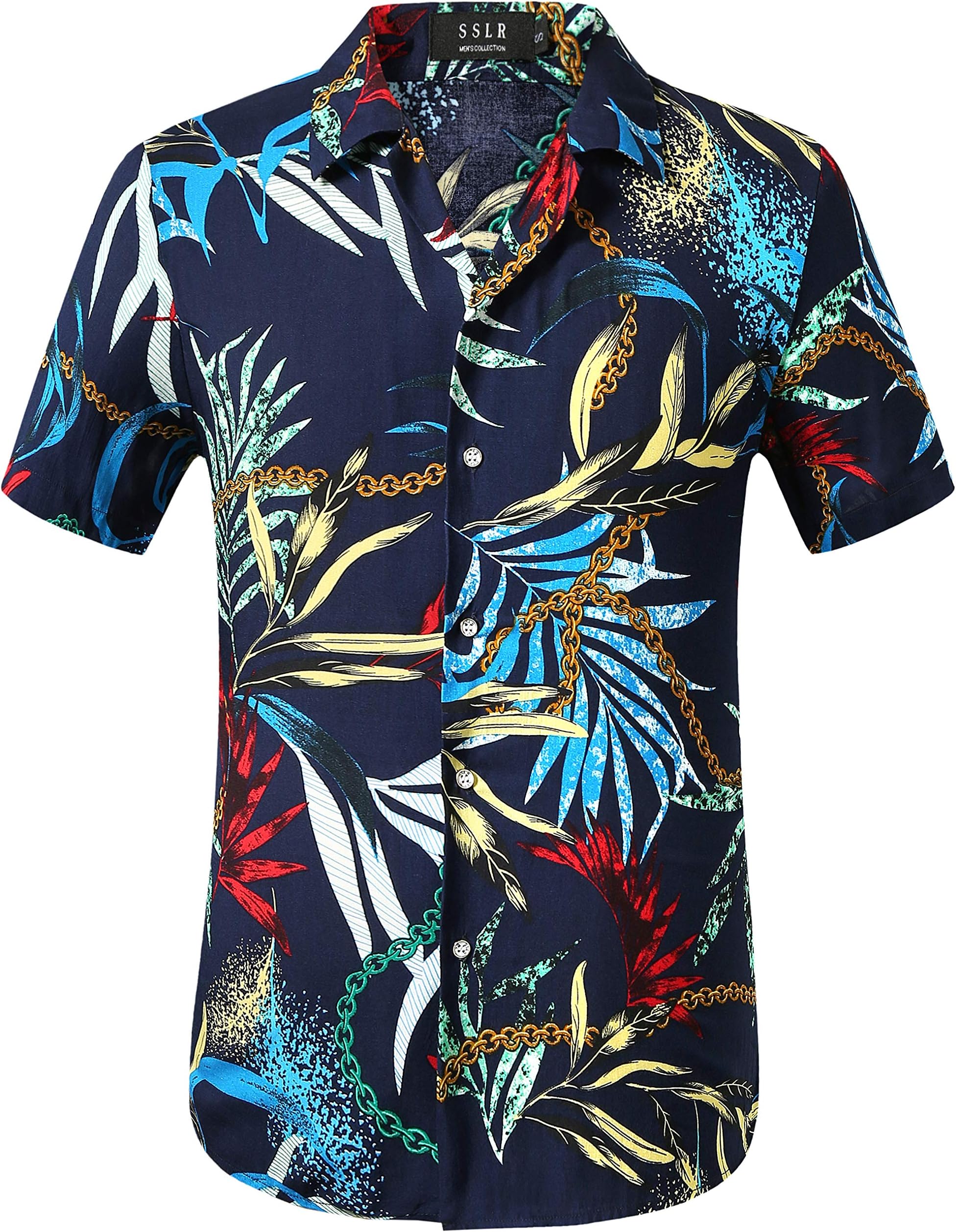 Mens Short Sleeve Button Down Shirts Hawaiian Shirts for Men