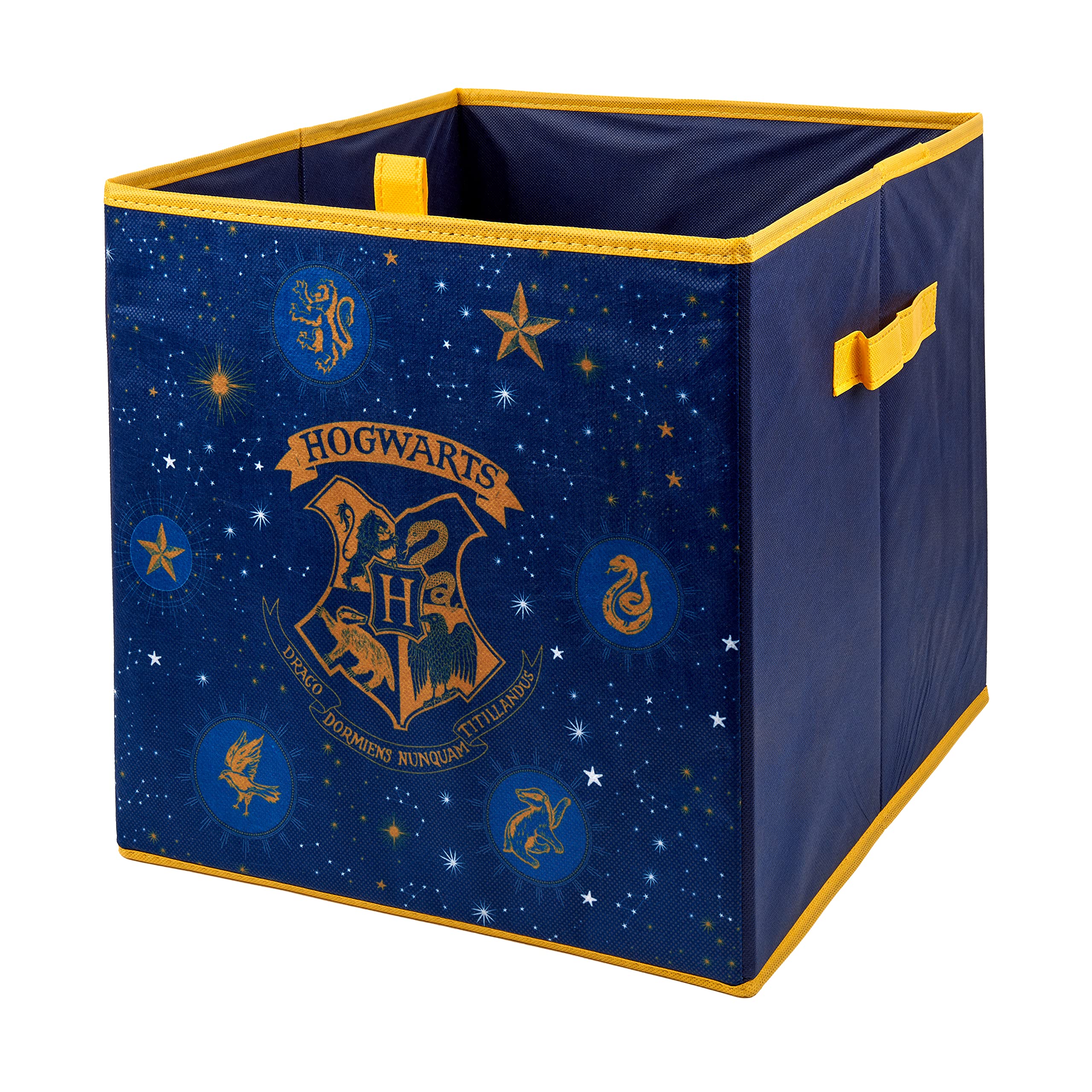 Harry Potter Foldable Storage Boxes with Handles | Durability & Fabric Collapsible Chest/Cubes Storage | Compatible Kallax Furniture | For Organizer Kids Room & Playroom