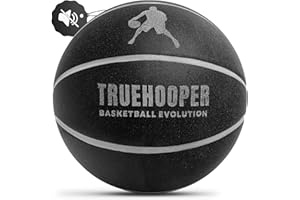 TRUEHOOPER Silent Basketball – Indoor Basketball (PRO Version) - Grooved Foam Basketball for Quiet Dribbling and Indoor Training – Higher Bounce Noiseless Basketball - Non-Deforming Packaging