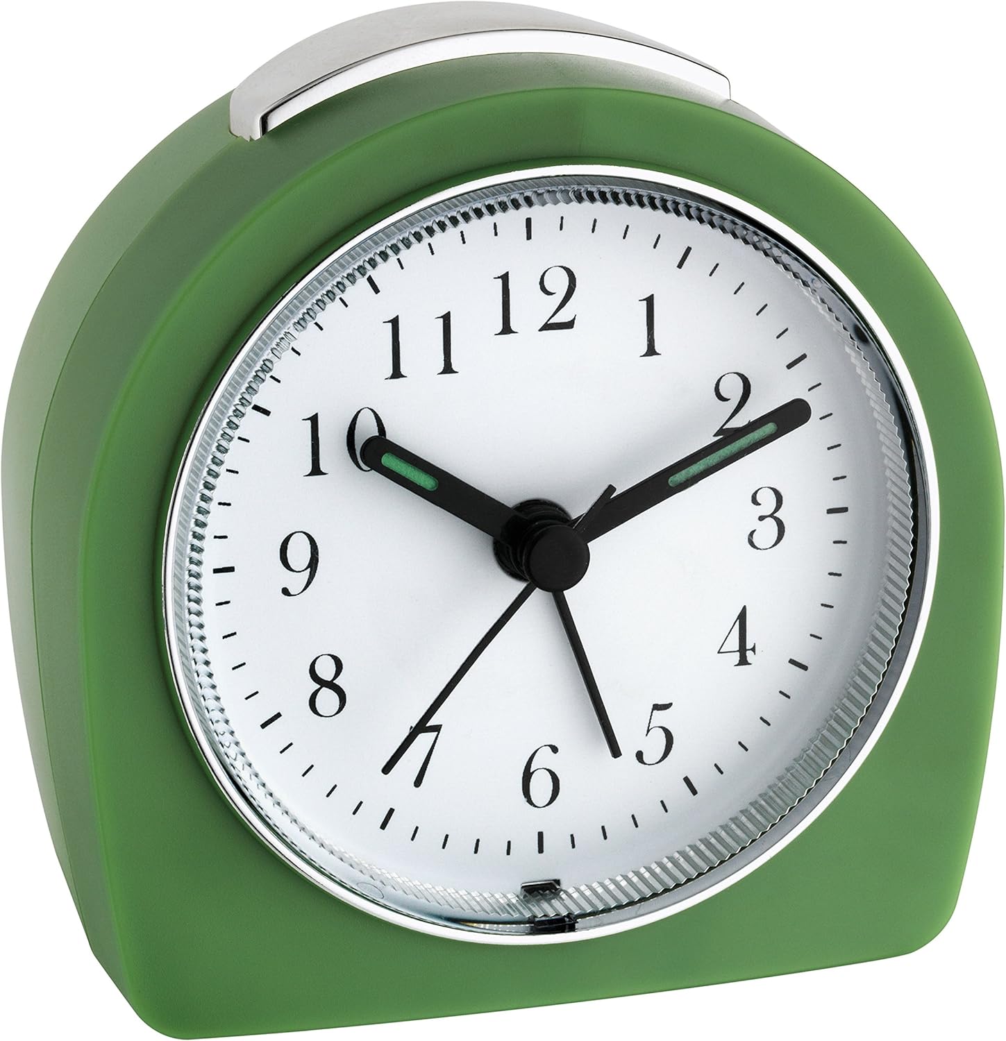 TFA Retro Electronic Alarm Clock, Multi-Colour, 8.5 x 5.4 x 8.8 cm, Green, (L) 87 x (B) 55 x (H) 90 mm