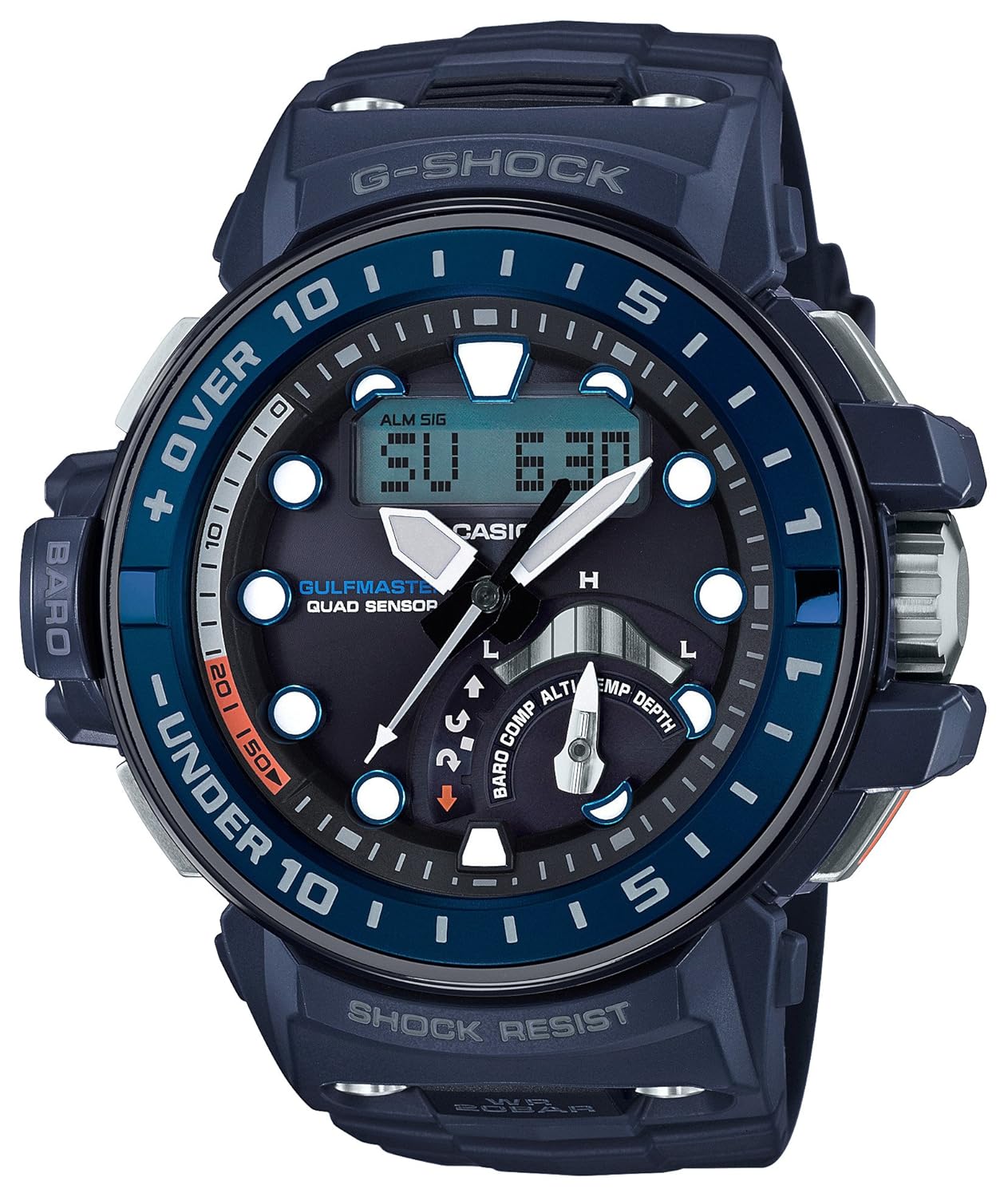 爆安プライス カシオ Casio 腕時計 G Shock ジーショック Gulfmaster 電波ソーラー Gwn Q1000a 2ajf メンズ B079yd54w9 Hermescolleges Ca