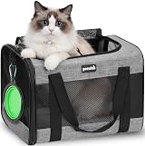 pecute Pet Carrier Bag Cat Carrier Handbag Portable Dog Travel Breathable Mesh