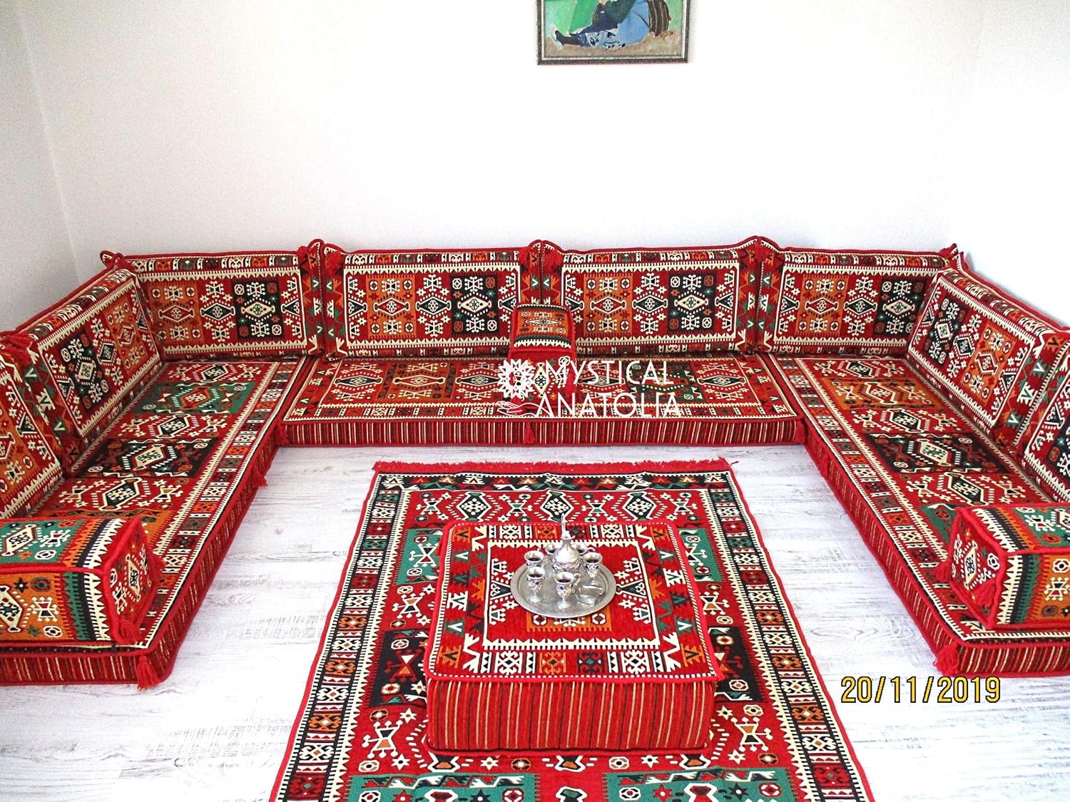 Arabic U Shaped Sofa Set,Arabic Floor Seating,Arabic Floor