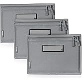 Savior Equipment 600D Tactical Pistol Sleeve Handgun Firearm Bag Soft Case with Reflective Patch For Specialist Series Range Bag, Lockable Zippers, 3-Pack