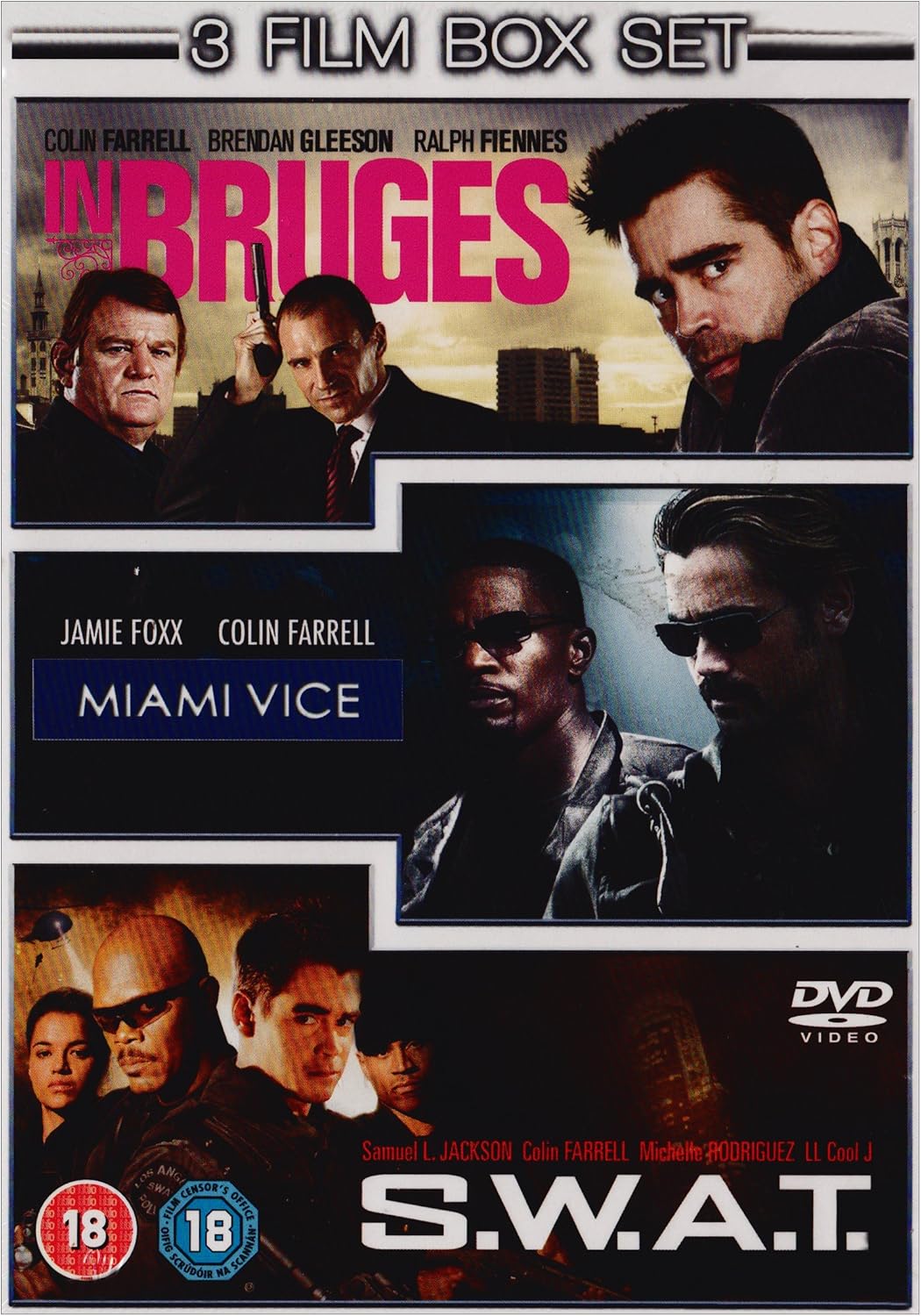 In Bruges Miami Vice S W A T Dvd Amazon Co Uk Colin Farrell