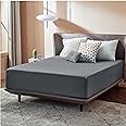 Bedsure Fitted Sheet Queen Size Only - Brushed Microfiber Bed Sheets, Ultra Soft & Breathable, Fade Resistant & Easy Care (Grey, 60x80+16 Inches, 1 Piece)