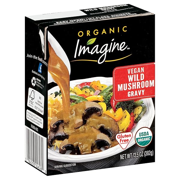 IMAGINE ORGANIC VEGAN WILD MUSHROOM GRAVY 13.5 OZ