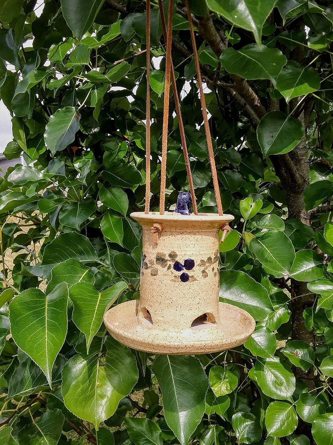 Amazon Com Pottery Birdfeeder Handmade