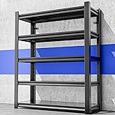 Hzdbhd Garage Shelving Unit,78"*40"*16"Thickened Metal Shelving Units for Garage Storage Shelves Adjustable Shelves,5 Tier Industrial Shelving Shelf Metal Shelves for Storage for Warehouse Basement