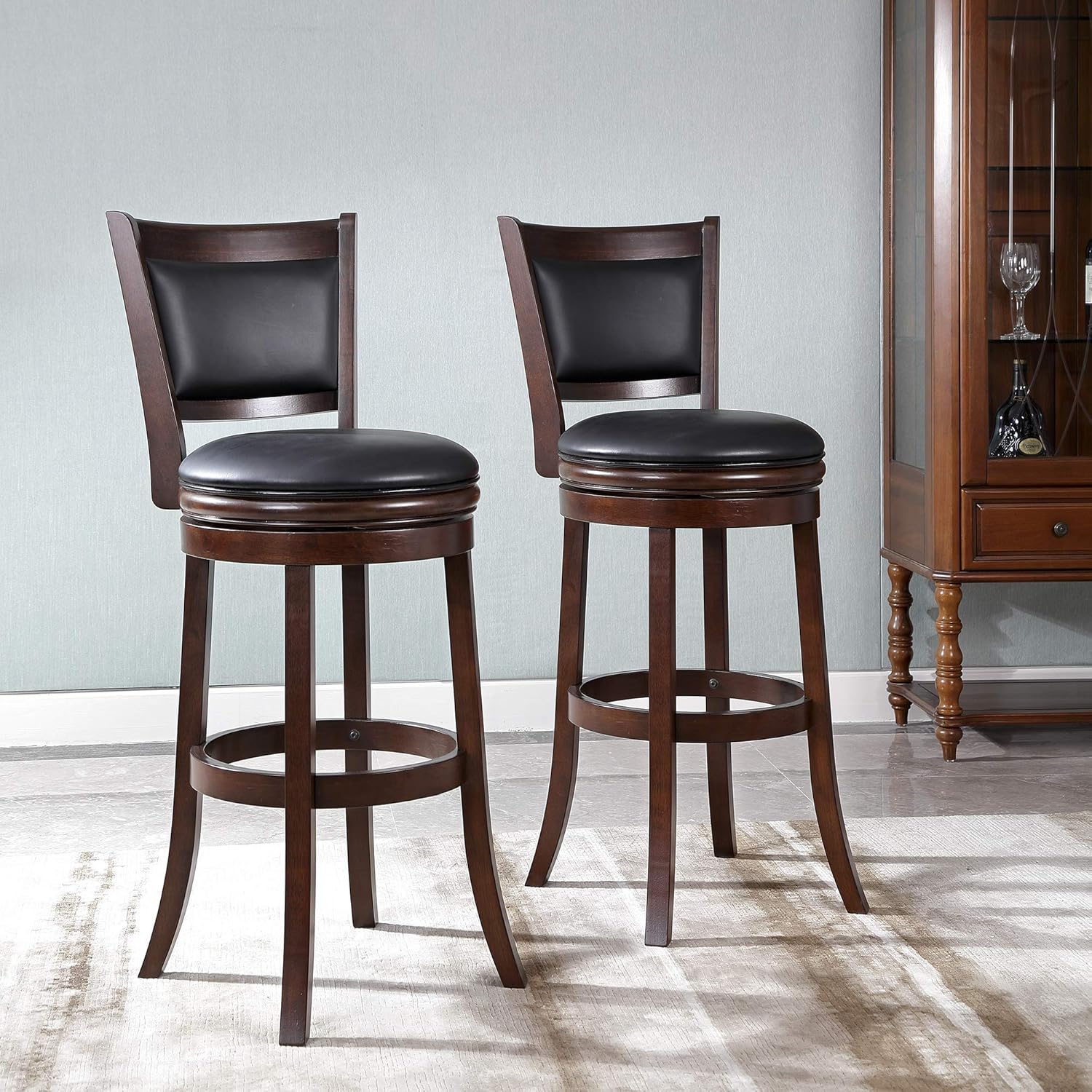 Ball & Cast Barstool, 29-Inch,2-Pack, Cappuccino: Furniture & Decor