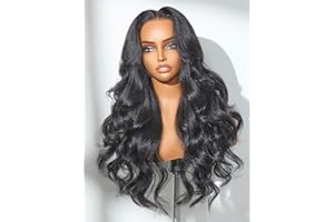 LUVME HAIR All-Day Comfort™ Loose Body Wave 5x5 Lace Front Wigs Human Hair Glueless Wigs Human Hair Pre Plucked Pre Cut Long Black Wig Lace Closure Wigs Frontal Wigs Human Hair