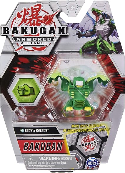 Bakugan, Fused Trox x Sairus, 2-inch 