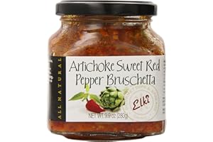 Elki's Gourmet Artichoke and Red Pepper Bruschetta, 9.9 Ounce
