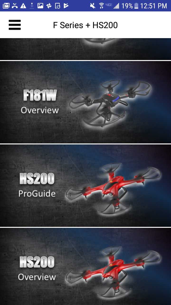 Pro Control for Holy Stone H and F Series