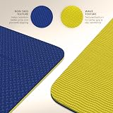 Yogii Yoga Mat Non-Slip 6mm TPE Travel Green Blue Rotary Alignment Guides view 3