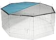 Recinto Per Animali Kerbl Con Blocco Antifuga | 115x115x65 Cm, Griglia In Metallo Zincato | Per Conigli, Piccoli Animali Da Esterno