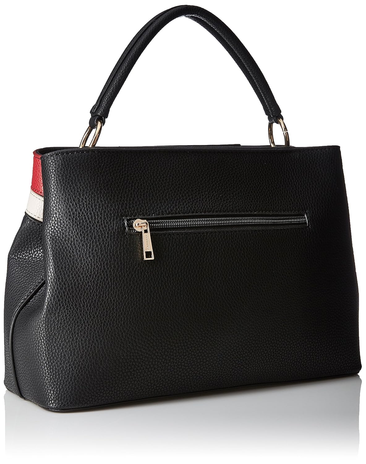 caprese philis women's satchel (black, red and grey) ()